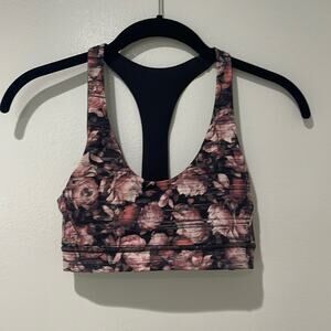 Lululemon Break Free Nulux Sports Bra Size 4 Abstract Design